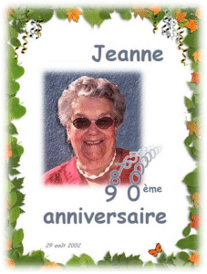 l'affiche de l'anniversaire