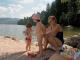baignade en famille au lac de Grardmer