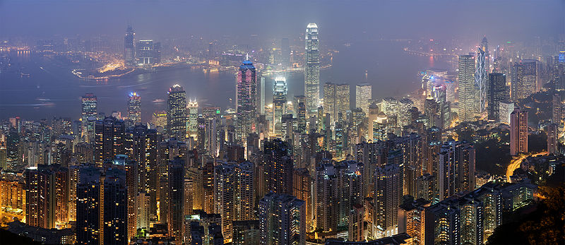 Hong Kong Skyline David Iliff Restitch - Dec 2007