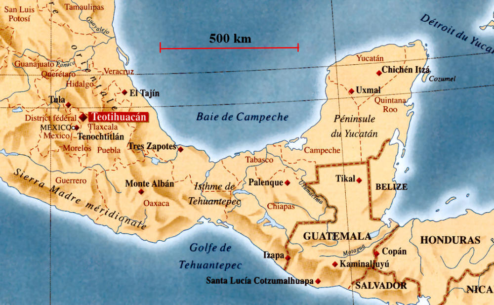 carte mesoamerique