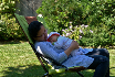 La sieste dans le patio